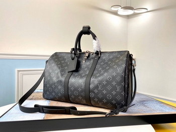 Replica Replica Louis Vuitton M40569 Keepall Bandouliere 45 Damier Monogram Eclipse