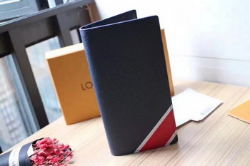 Replica Louis Vuitton Multiple Long Wallet Ocean Taiga Leather Stripe