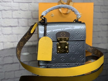 Replica Replica Louis Vuitton M90376 Spring Street Debossed Monogram Vernis Patent Cowhide Leather 9ZB