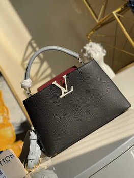 Replica Original Copy Louis Vuitton M57221 Capucines PM Refined Colorblock Accents Taurillon Leather