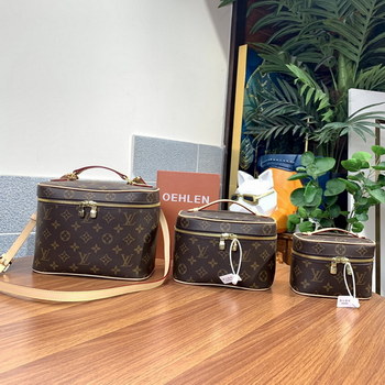 Replica Imitation Louis Vuitton Nice Nano Toiletry Pouch Monogram Coated Canvas 3