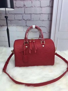 Replica Louis Vuitton Empreinte Speedy 30cm Monogram Empreinte Leather Red