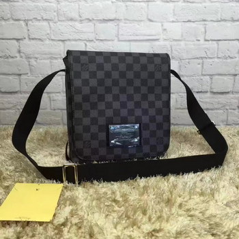 Replica Louis Vuitton N51210 District Men Messenger Bag Damier Graphite Canvas