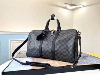 Replica Replica Louis Vuitton N41418 Keepall Bandouliere 45 Damier Graphite Canvas