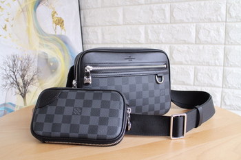 Replica Replica Louis Vuitoon N50018 Scott Messenger Damier Graphite Coated Canvas