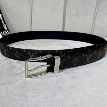 Replica Cheap Replica Louis Vuitton Men Leather Belt Width 35cm 106