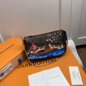 Replica Replica Louis Vuitton M68489 Mini Pochette Accessoires Damier Ebene Coated Canvas