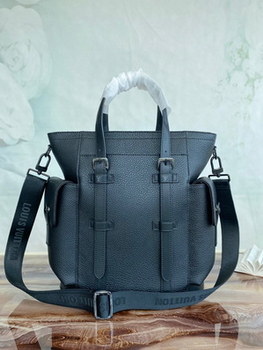 Replica Replica Louis Vuitton M58479 Christopher Tote Backpack Black Taurillon Leather