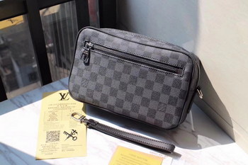 Replica Louis Vuitton N41664 Men Kasai Clutch Damier Graphite Canvas