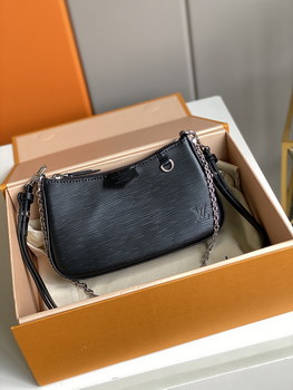 Replica Replica Louis Vuitton M80471 Easy Pouch On Strap Epi Embossed Supple Grained Cowhide Leather Black