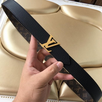 Replica Cheap Replica Louis Vuitton Men Leather Belt Width 3cm 079