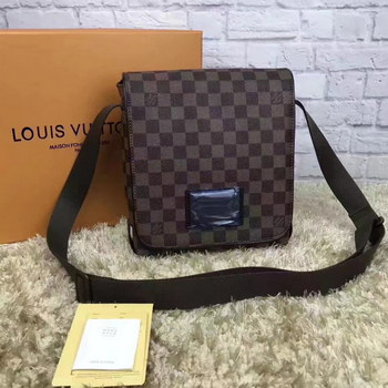 Replica Louis Vuitton N51210 District Men Messenger Bag Damier Ebene Canvas