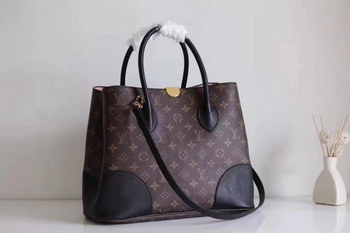 Replica Louis Vuitton M41595 Flandrin Monogram Coated Canvas and Cowhide Leather Exterior Noir