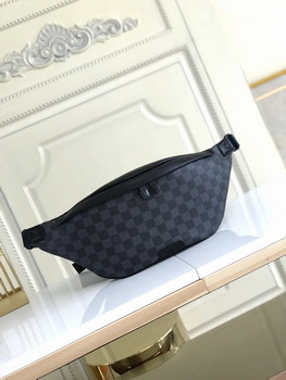 Replica Copy Louis Vuitton N40187 Men Body conscious Discovery Bumbag Damier Graphite Coated Canvas
