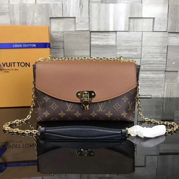 Replica Copy Louis Vuitton M43486 Saint Placide Monogram Coated Canvas and Cowhide Leather Caramel