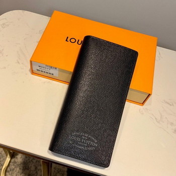 Replica Replica louis Vitton M30385 Men Brazza Wallet Taiga Leather Noir