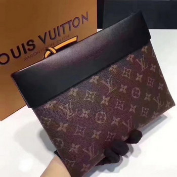 Replica Louis Vuitton M64035 Monogram Pochette Tuileries Black