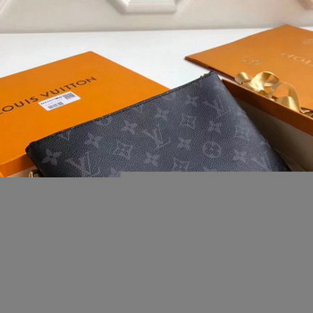 Replica Top Quality Louis Vuitton M63447 Men City Pouch Monogram Eclipse Canvas