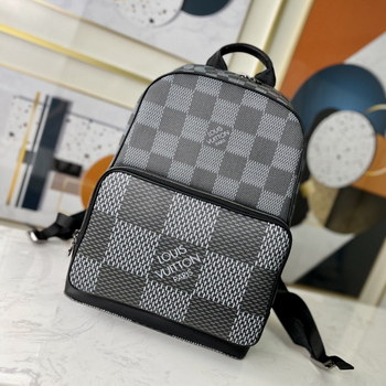 Replica Replica Louis Vuitton N50009 Mens Campus Backpack Gray Damier Graphite 3D Coated Canvas