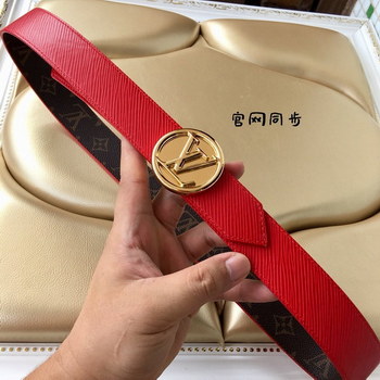 Replica Cheap Replica Louis Vuitton Women Leather Belt Width 3cm 101