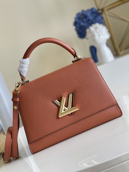 Replica Original Copy Louis Vuitton M57897 MM Twist One Handle Handbag Caramel Brown