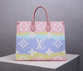 Replica Replica Louis Vuitton M45119 LV Escale Onthego GM Pink Monogram Coated Canvas