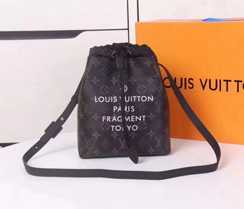 Replica Louis Vuitton M43418 Paired with Fragment Design Shoulder Bag Monogram Eclipse Coated Canvas