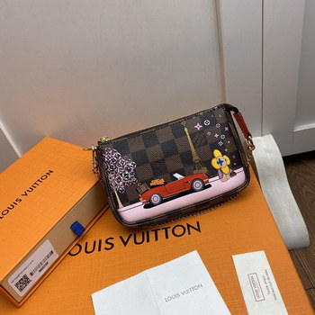 Replica Replica Louis Vuitton N60259 Mini Pochette Accessoires Damier Ebene Coated Canvas
