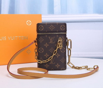 Replica Replica Louis Vuitton M44914 Phone Box Monogram Canvas with Smooth Leather