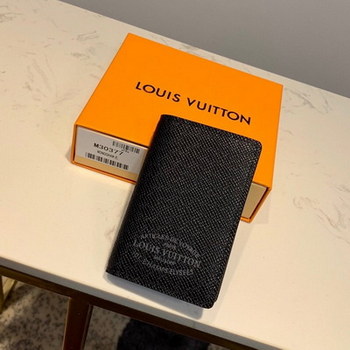 Replica Replica louis Vitton M30375 Men Pocket Organizer Taiga Leather Noir