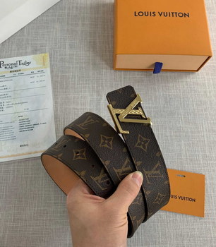 Replica Cheap Replica Louis Vuitton Men Leather Belt Width 4CM 119