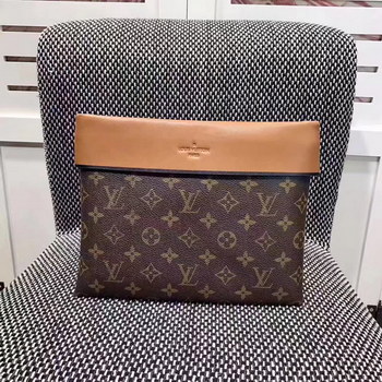 Replica Louis Vuitton M64035 Monogram Pochette Tuileries Brown