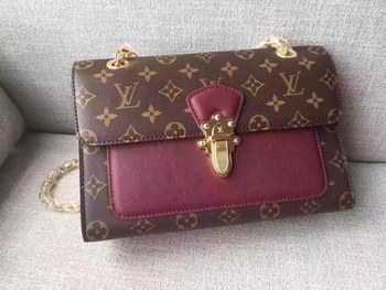 Replica Louis Vuitton M41732 Victoire Monogram Canvas Raisin