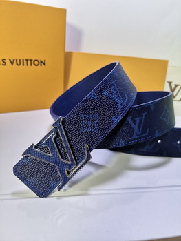 Replica Cheap Replica Louis Vuitton Men Leather Belt Width 4CM 114