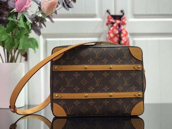 Replica Replica Louis Vuitton Men Soft Trunk Messenger PM Monogram Canvas with Cowhide Leather M68494