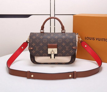 Replica Replica Louis Vuitton M44353 Women Vaugirard Monogram Coated Canvas and Grained Leather Creme Beige