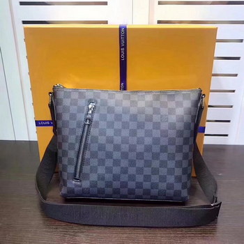 Replica Louis Vuitton N41211 Mick PM Men Messenger Bag in Durable Damier Graphite Canvas