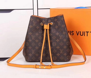 Replica Louis Vuitton M43430 Monogram Coated Canvas Neonoe Bag Yellow