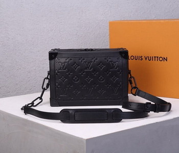 Replica Replica Louis Vuitton Men M55700 Soft Trunk Black Taurillon Cowhide Leather