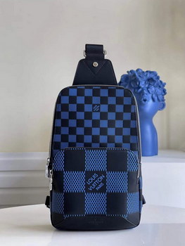 Replica Nice Price Louis Vuittion N50024 Avenue Slingbag Navy Damier Infini 3D Cowhide Leather