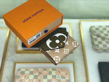 Replica Replica Louis Vuitton Women M67640 Zoe Wallet Special Edition Monogram Canvas Kaki