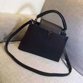 Replica Louis Vuitton M42242 Capucines PM Taurillon Leather Noir