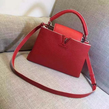 Replica Louis Vuitton M42237 Capucines PM Taurillon Leather Rubis