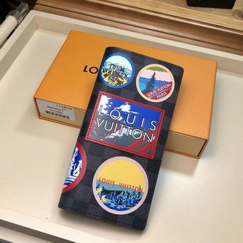 Replica Replica Louis Vuitton N60091 Men Brazza Wallet Damier Graphite Canvas