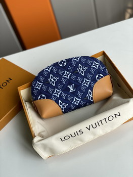 Replica Top Replica Louis Vitton M80307 Since 1854 Cosmetic Pouch PM Jacquard Blue