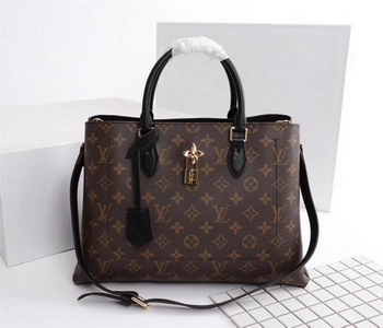 Replica Louis Vuitton M43550 Flower Tote Monogram Coated Canvas Black