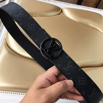 Replica Cheap Replica Louis Vuitton Men Leather Belt Width 4cm 081