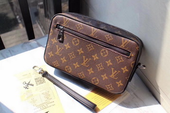 Replica Louis Vuitton M42838 Men Kasai Clutch Monogram Macassar