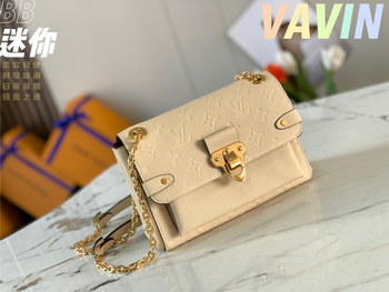 Replica Original Copy Louis Vuitton M44550 VAVIN BB Beige Grained Cowhide Leather