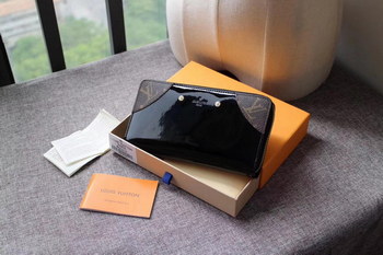 Replica Louis Vuitton M67271 Zippy Venice Patent Cowhide Leather Lining Black